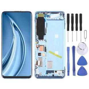 For Xiaomi Mi 10s Original AMOLED LCD Screen Digitizer Full Assembly with Frame (Blue)