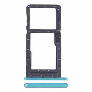 For Alcatel 1SE 2020 5030 SIM Card Tray + Micro SD Card Tray (Green)