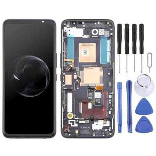 For Asus ROG Phone 7 / 7 Ultimate AMOLED Original LCD Screen Digitizer Full Assembly with Frame(Black)