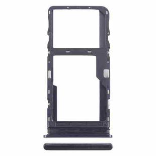 For TCL 20s Original SIM Card Tray + Micro SD Card Tray (Black)