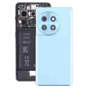 For OnePlus Ace 3 PJE110 Original Glass Battery Back Cover with Camera Lens(Blue)