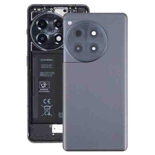 For OnePlus 12R CPH2609 CPH2585 Original Glass Battery Back Cover with Camera Lens(Black)