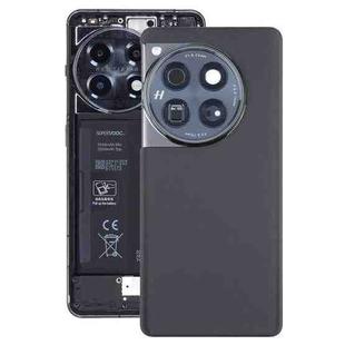 For OnePlus 12 PJD110 CPH2573 CPH2581 Original Glass Battery Back Cover with Camera Lens(Black)