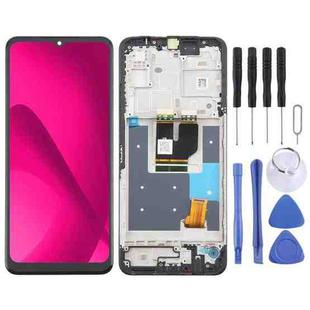 For T-Mobile Revvl 7 5G TMRV075G LCD Screen Digitizer Full Assembly with Frame(Black)