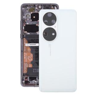 For Huawei P50 Pro Battery Back Cover with Camera Lens(White)