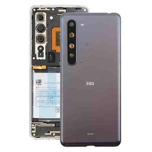 For Sharp Aquos R5G Original Battery Back Cover(Black)