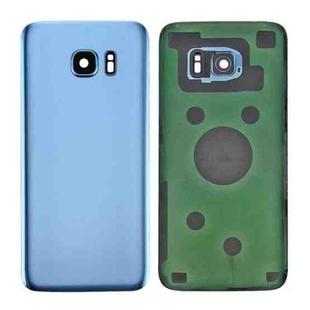 For Samsung Galaxy S7 SM-G930F Battery Back Cover with Camera Lens Cover (Blue)