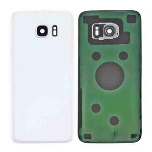 For Samsung Galaxy S7 SM-G930F Battery Back Cover with Camera Lens Cover(White)