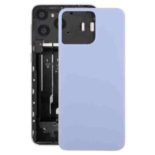 For ZTE Blade A73 4G / V50 Smart Glass Battery Back Cover(Purple)