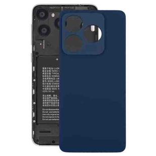 For ZTE Axon 60 Lite Glass Battery Back Cover with Adhesive(Blue)