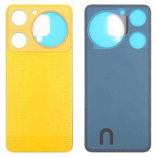 For ZTE nubia Music Z2353 Glass Battery Back Cover with Adhesive(Yellow)