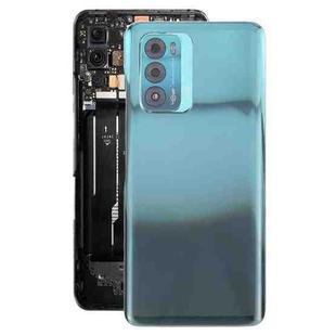 For ZTE Blade V40 Battery Back Cover with Adhesive / Camera Lens Cover(Blue)