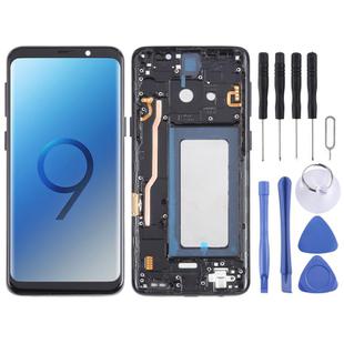 For Samsung Galaxy S9 SM-G960 TFT LCD Screen Digitizer Full Assembly with Frame (Black)