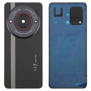 For ZTE nubia Focus Glass Battery Back Cover with Adhesive / Camera Lens Cover(Black)