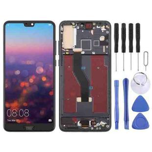 For Huawei P20 Pro TFT LCD Screen Digitizer Full Assembly with Frame, Not Supporting Fingerprint Identification (Blue)
