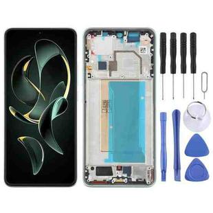For Xiaomi 13T Original AMOLED Material LCD Screen Digitizer Full Assembly with Frame (Green)