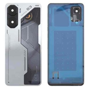 For ZTE nubia Neo 3 Plastic Battery Back Cover with Camera Lens Cover(Silver)