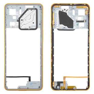For ZTE nubia Neo 3 Plastic Middle Frame Bezel Plate (Gold)