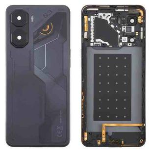 For ZTE nubia Neo 3 Plastic Battery Back Cover with Middle Frame / Camera Lens Cover(Black)