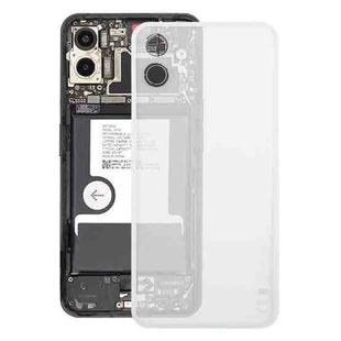 For Nothing Phone 1 A063 Glass Battery Back Cover(Transparent white)
