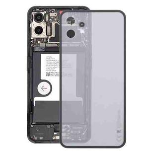 For Nothing Phone 1 A063 Glass Battery Back Cover(Transparent black)