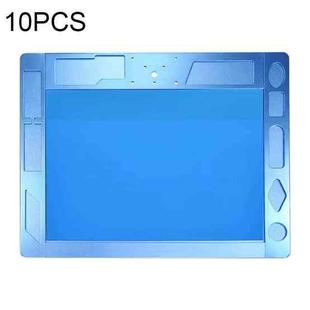 10 PCS Aluminum Alloy Multi-function Microscope Base Workbench Electronic Mat Welding Blanket (Blue)
