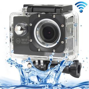 H16 1080P Portable WiFi Waterproof Sport Camera, 2.0 inch Screen,  Generalplus 4248, 170 A+ Degrees Wide Angle Lens, Support TF Card(Black)