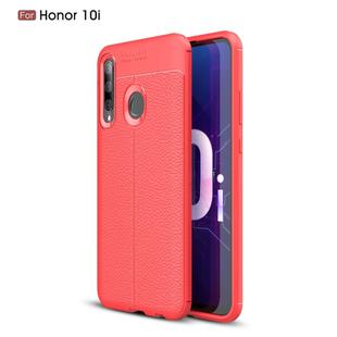 Litchi Texture TPU Shockproof Case for Huawei Honor 10i(Red)
