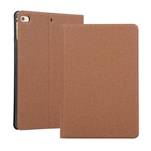 Fabric Texture Horizontal Flip Leather Case for iPad mini 4 / mini 2019, with Holder & Sleep / Wake-up Function(Brown)