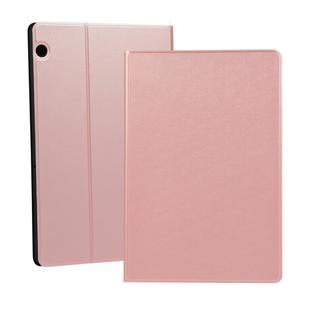 Solid color elastic holster left and right, with stand , TPU bottom case for Huawei T5 10.1 inch(Rose gold)