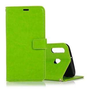 Crazy Horse Texture Horizontal Flip Leather Case with Holder & Card Slots & Wallet & Photo Frame for Galaxy  M30(Green)