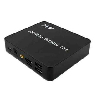 Uhd 4K Player Single-unit Advertising Machine Powered Up Automatically Plays Video PPT Horizontal and Vertical U Disk US(black)