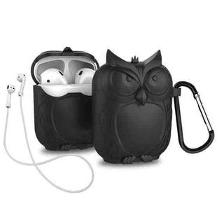 For AirPods 1 / 2 Owl Appearance Earphone Protective Case with Hook