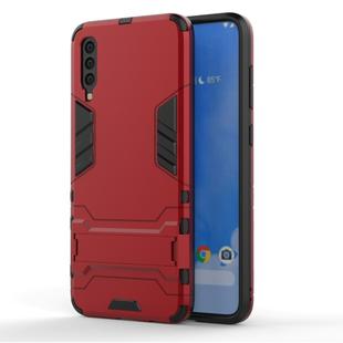 Shockproof PC + TPU Case for Samsung Galaxy A70, with Holder(Red)