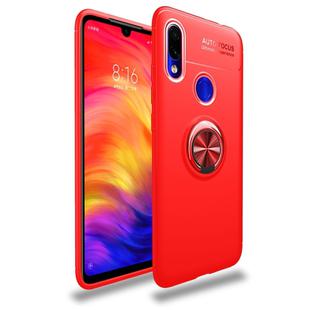 Metal Ring Holder 360 Degree Rotating TPU Case for  Xiaomi Redmi 7(Red)