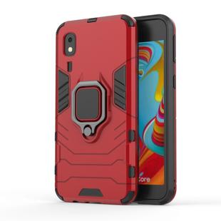 PC + TPU Shockproof Protective Case with Magnetic Ring Holder for Galaxy A2 Core(Red)