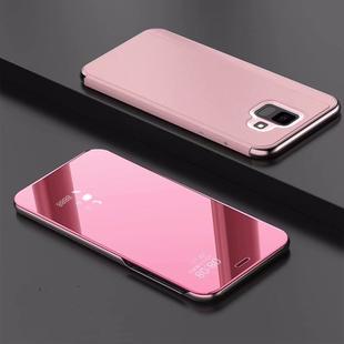 Electroplating Mirror Horizontal Flip Leather Case for Xiaomi Pocophone F1, with Holder(Rose gold)