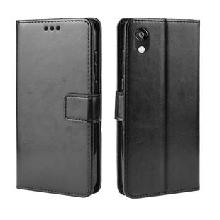 Retro Crazy Horse Texture Horizontal Flip Leather Case for Huawei Y5 (2019), with Holder & Card Slots & Photo Frame(Black)