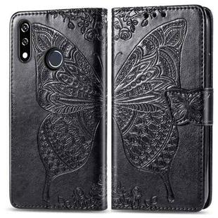 Butterfly Love Flowers Embossing Horizontal Flip Leather Case for LG W10 , with Holder & Card Slots & Wallet & Lanyard(Black)