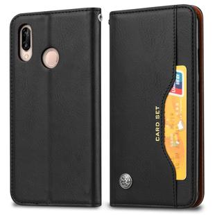 Knead Skin Texture Horizontal Flip Leather Case for Xiaomi Redmi Note 7 & 7 Pro, with Photo Frame & Holder & Card Slots & Wallet(Black)