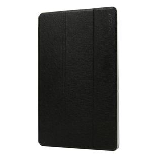 ENKAY Silk Texture PU Leather + Plastic Bottom Smart Case with Three-folding Holder for Galaxy Tab S5e 10.5 T720 / T725(Black)