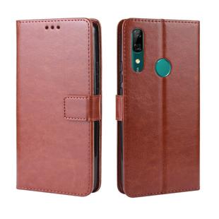 Retro Crazy Horse Texture Horizontal Flip Leather Case for Huawei P Smart Z / Y9 Prime (2019), with Holder & Card Slots & Photo Frame(Brown)