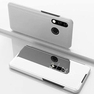 Electroplating Mirror Horizontal Flip Leather Case for Xiaomi Redmi 7, with Holder(Silver)