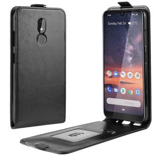 Crazy Horse Texture Vertical Flip Leather Case for Nokia 3.2, with Card Slot & Photo Frame(black)