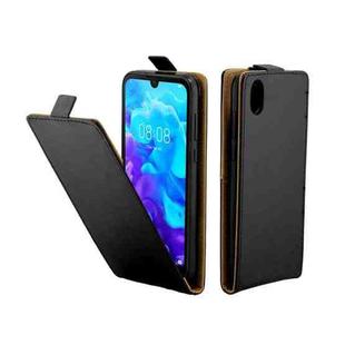 Business Style Vertical Flip TPU Leather Case  with Card Slot for Huawei Y5 (2019)/Honor 8S(black)