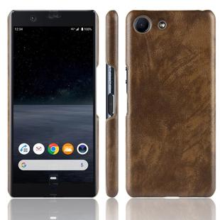 Shockproof Litchi Texture PC + PU Case For Sony Xperia ACE SO-02L(Brown)