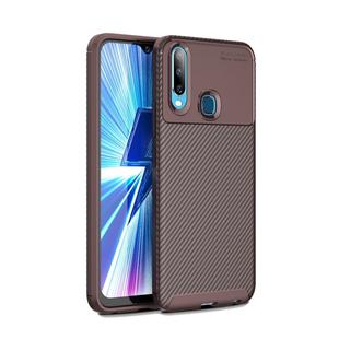 Beetle Series Carbon Fiber Texture Shockproof TPU Case for Vivo Y17 / Y3(Red)