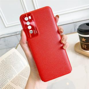 For Huawei Nova 7 Pro All-Inclusive Pure Pigmented Leather Phone Case With Lens Protection(Red)