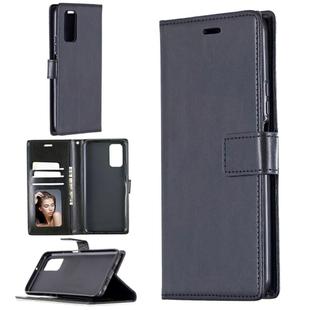 For Huawei Honor 30S Crazy Horse Texture Horizontal Flip Leather Case with Holder & Card Slots & Wallet & Photo Frame(Black)