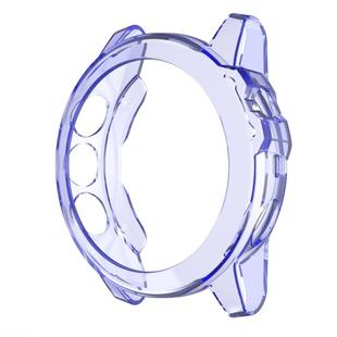 Suitable for Garmin Fenix 5X & 5X Plus Transparent TPU Watch Case(Transparent blue)